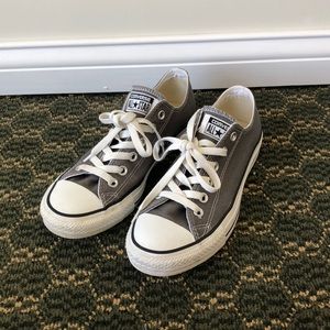 Converse All-Star Chuck Taylors-gray-size 5.5, 7.5